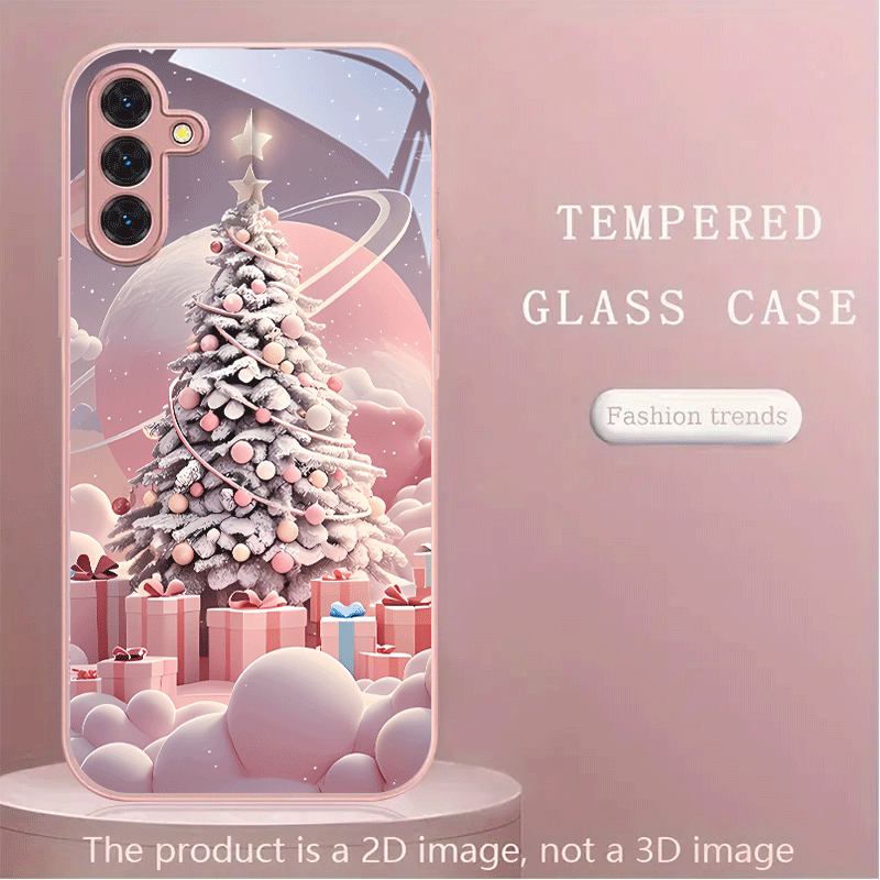 Samsung Galaxy S24 - Christmas Tree Gift Box Pattern Glass