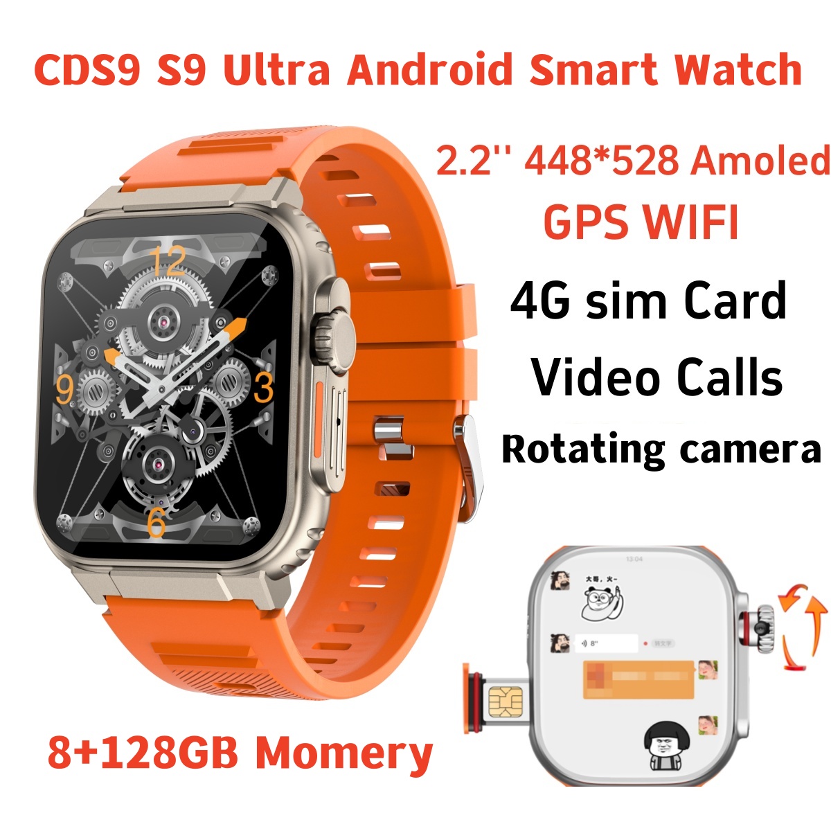 Original S10 Smart Watch 4G/5G - đánh giá và giá Fall Detection Watch