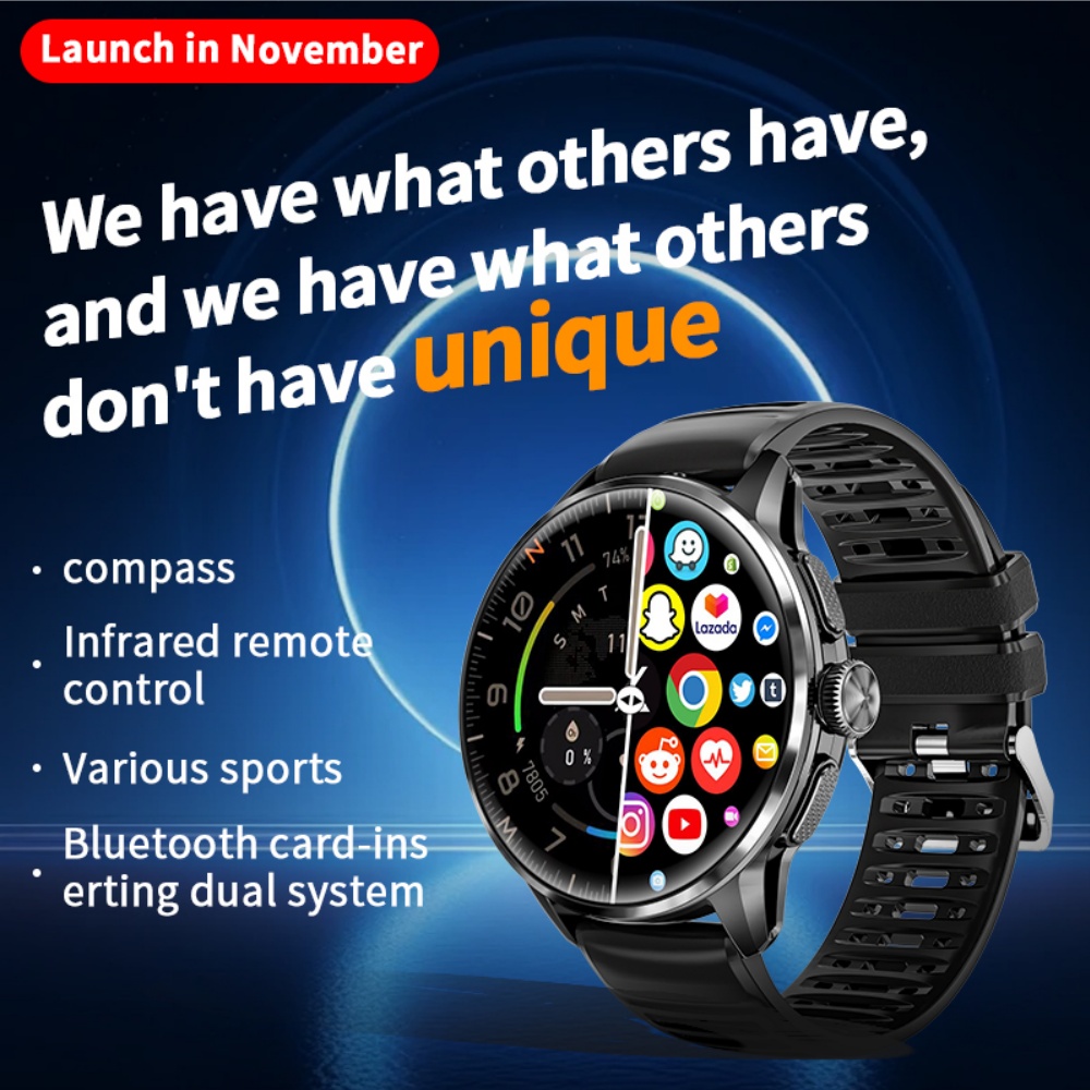 H100 Android Smart Watch 4G/5G - đánh giá và giá Fall Detection Watch
